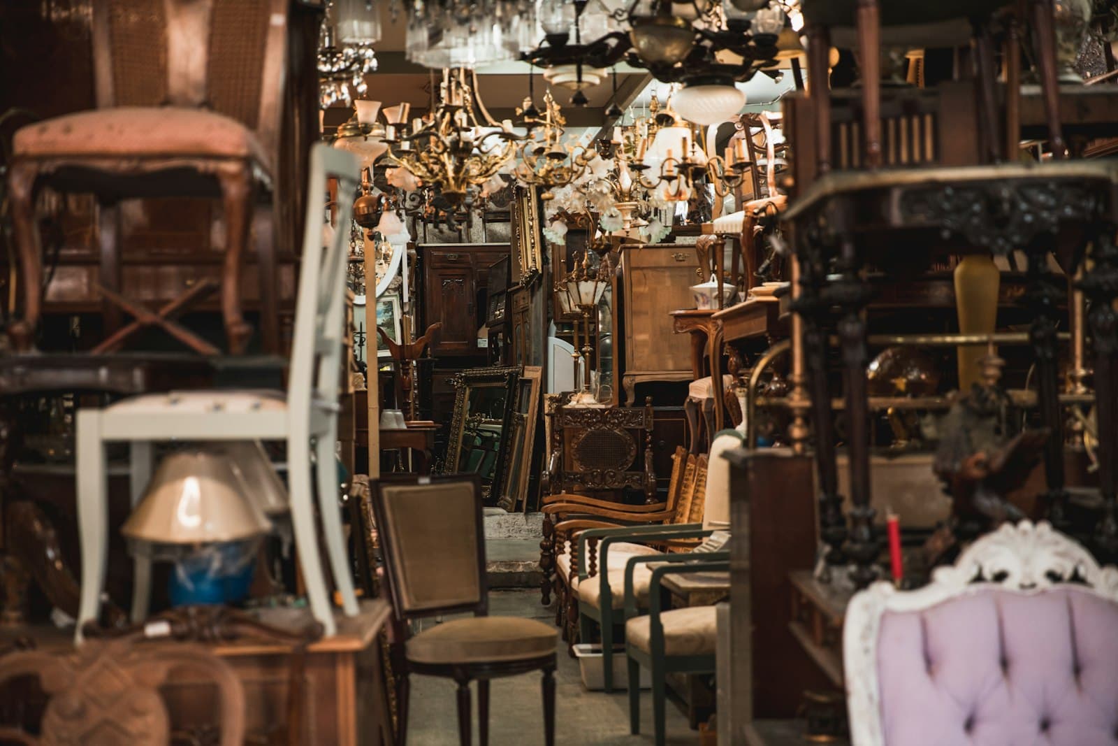 Unwanted furniture gathered for junk removal and donation pickup in NYC